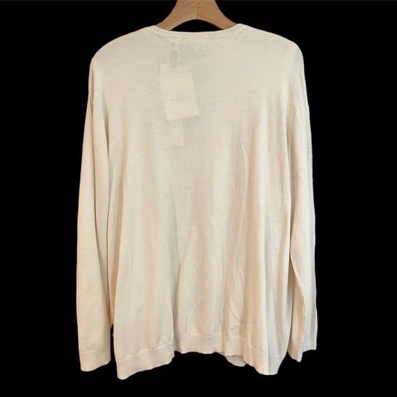 VTG Liz Claiborne 2 Pc Twin Cardigan Sweater Set, Rhinestone Buttons, Sz 3X - Picture 4 of 9